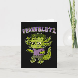 Funny Frankolotl Axolotl Halloween Costume Boys Gi Karte
