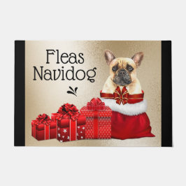 Funny Französischer Bulldog Weihnachtsflotte Fußmatte