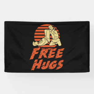 Funny Free Hugs - Brasilianisch Jiu-Jitsu, BJJ Gif Banner