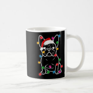 Funny French Bulldog Dog Tree Christmas Lights Paj Kaffeetasse