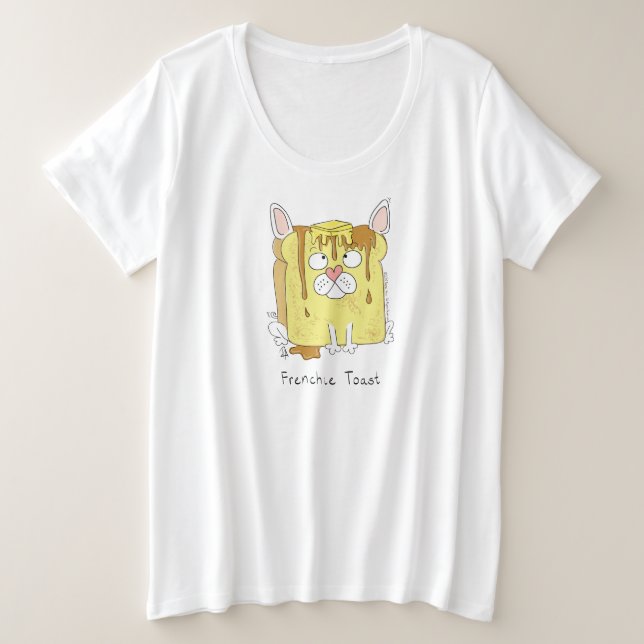 Funny French Bulldog Frenchie Dog Niedliche Kinder Große Größe T-Shirt (Design vorne)