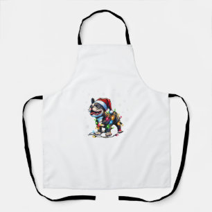 Funny French Bulldogs Christmas Weihnachtsmannmütz Schürze