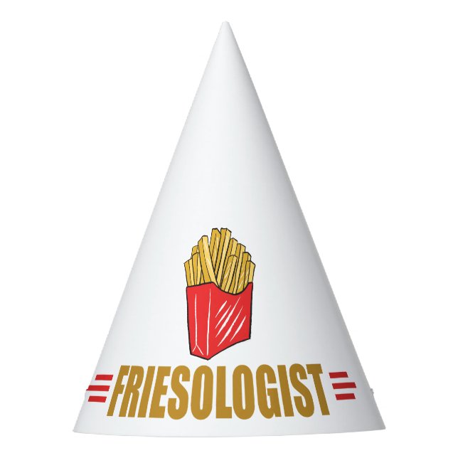 Funny French Fries Partyhütchen (Vorderseite)