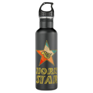 Funny French Horn Music Lover Horn Star4 Edelstahlflasche