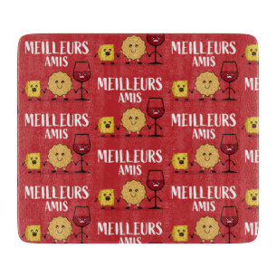 Funny French käse love Cutting Board Schneidebrett
