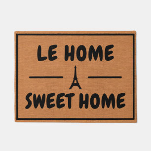 Funny French Spaß Rustic Brown Minimalistisch Fußmatte