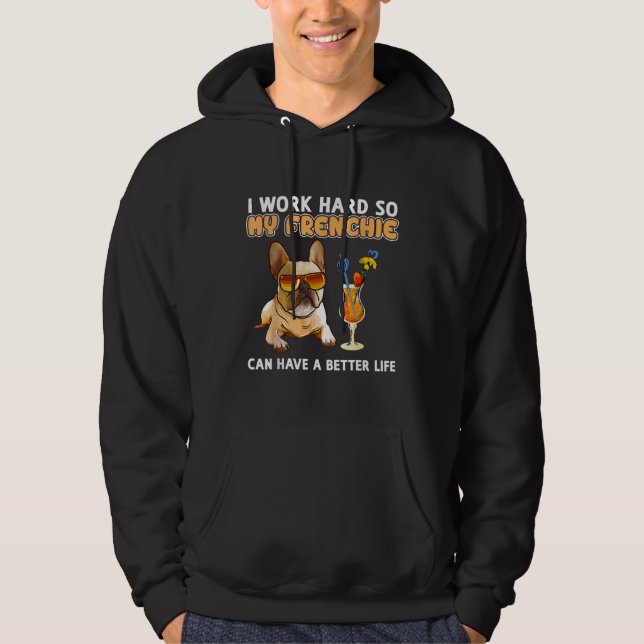 Funny Frenchie French Bulldog Lover Hoodie (Vorderseite)