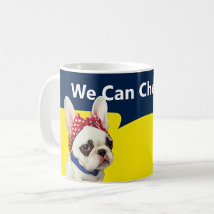 Funny Frenchie wir können es Tasse kauen