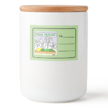 Funny Fresh Gemüse Cartoon Zuhause Canning