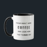Funny Freud hatte keine Kaffeepsychologie Tasse<br><div class="desc">Beginnen Sie Ihren Tag mit einer Touch Spaß und einer gesunden Koffeindosis! Diese sonderbare Tasse zeigt das freche Zitat: "Freud hatte keinen Kaffee und sah, wie das ausging", das einem der Großen der Psychologie einen spielerischen Node bietet. Egal, ob Sie Therapeut, Psychologe oder einfach jemand sind, der ein gutes, mit...</div>