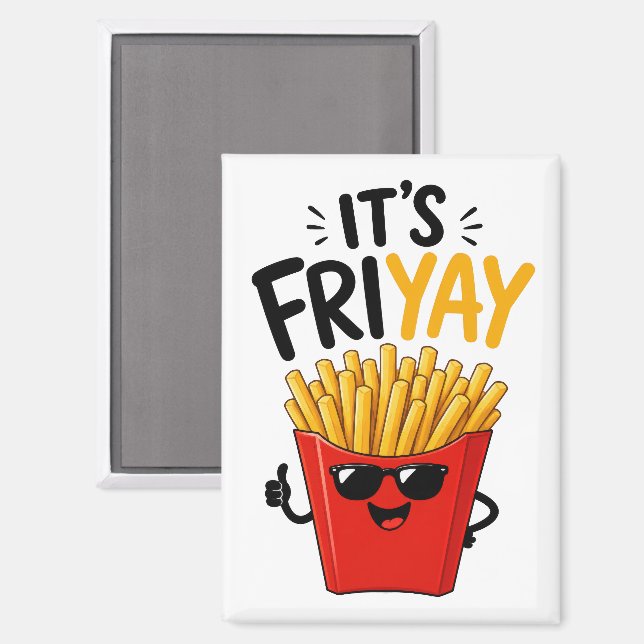 Funny Friday Magnet (Vorderseite/Rückseite)