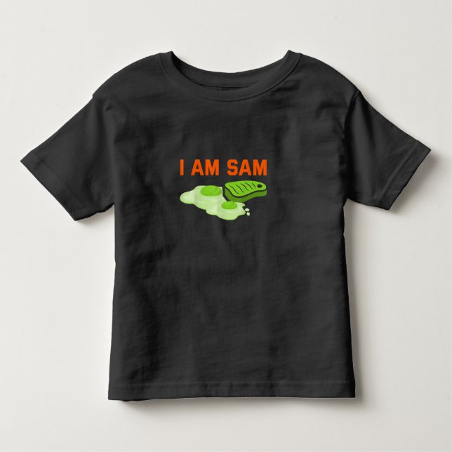 Funny Fried Green Ham and Eggs Days I Bin Sam Kleinkind T-shirt (Vorderseite)