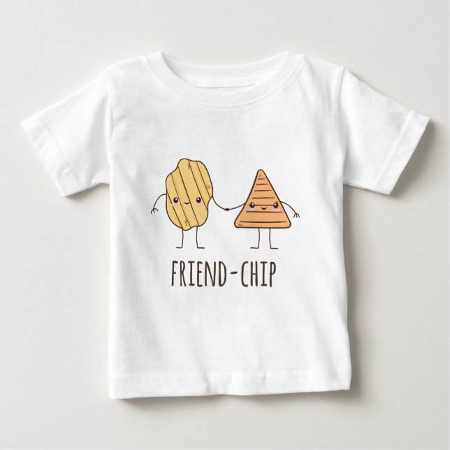 Funny Friend Chip Kartoffelchips Baby T-shirt (Vorderseite)