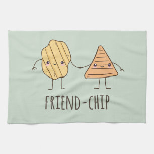 Funny Friend Chip Kartoffelchips Geschirrtuch
