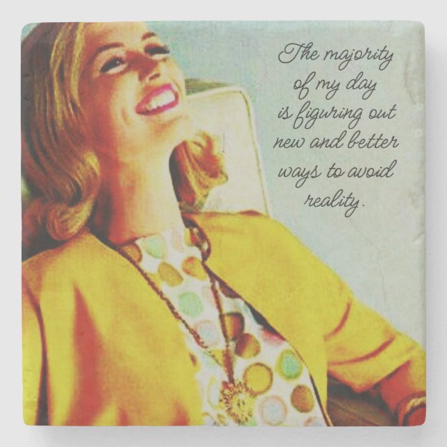 Funny Friend trinken Wein Zitat Geschenk Haushalt  Steinuntersetzer (Vorderseite)