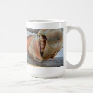 Funny Friendly Horse Muzzle und Zähne Kaffeetasse