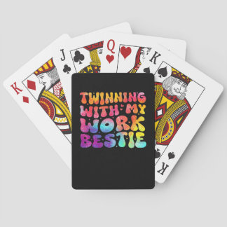 Funny Friends Twinning mit meiner Arbeit Bestie Sp Spielkarten