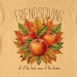 Funny Friendsgiving Fall Apple Cozy Foodie Friends Tri-Blend Shirt