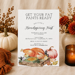 Funny Friendsgiving Fest Einladung