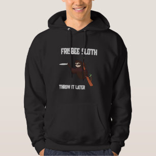 Funny Frisbee Sloth Disc Golf Ultimate Hoodie