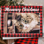 Funny FroChristmas Red Black Kariertes Foto Feiertagspostkarte<br><div class="desc">Das Design besteht aus roten und schwarzen tartan karierten Mustern. Fügen Sie ein benutzerdefiniertes Foto Ihrer Katze hinzu. "Meowwy Christmas" grüßt von deiner Katze! Abrufbar unter: http://www.zazzle.com/store/selectpartysupplies</div>
