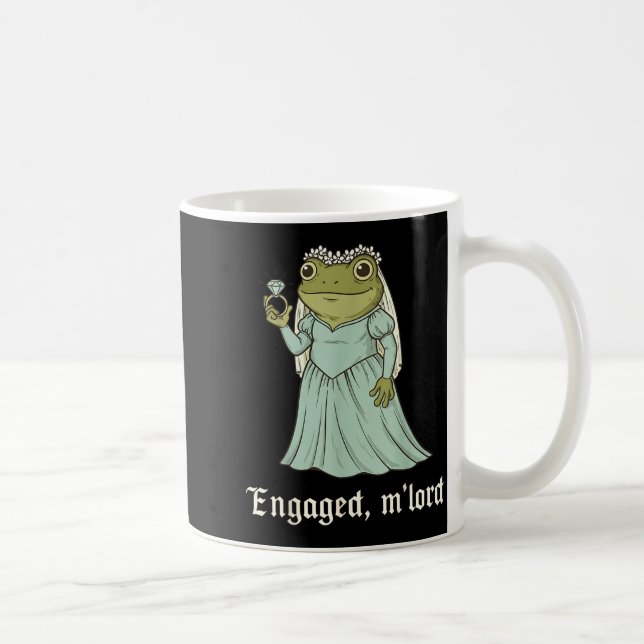 Funny Frog Engagement Matching Couples Tee Snarky  Kaffeetasse (Rechts)