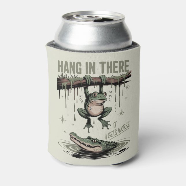 Funny Frog “Hang in There, It Gets Worse” Dosenkühler (Kanne Rückseite)