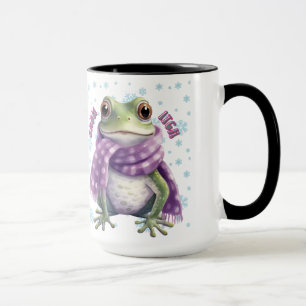 Funny Frog in der Schnee-Tasse - 'Schneejucken Tasse
