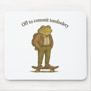 Funny Frog Meme Alberner dunkler Spaß ab, um Tom z Mousepad