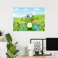 Funny Frog mit der Zunge raus