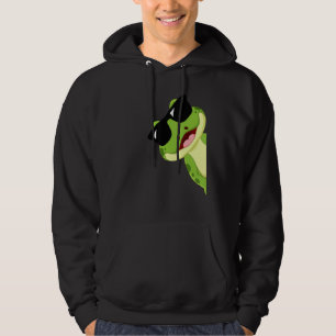Funny Frog mit Sonnenbrille Hoodie