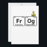 Funny Frog Periodic Table Elements Funny Science Dankeskarte<br><div class="desc">witzig, periodisch, frog, niedlich, frog, wissenschaft, chemie, geschenk, geburt</div>