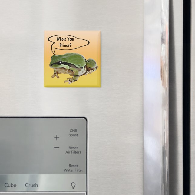 Funny Frog Prince Foto Personalisiert Magnet (In Situ (Kühlschrank))