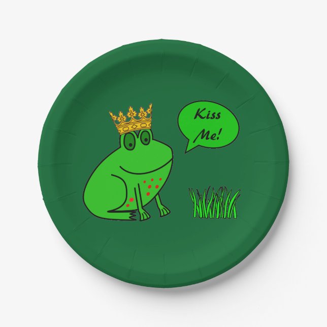 Funny Frog Prince - Kids Party Paper Teller (Vorderseite)