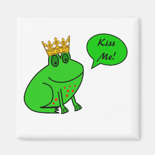 Funny Frog Prince - Tierische Kühlschrankmagnet