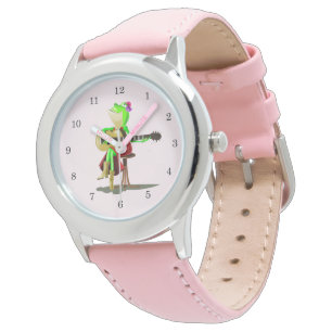 Funny Frog spielt Gitarre Watch Geschenk Armbanduhr