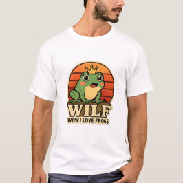Funny Frog T-Shirt – WILF Wow I Love Frogs Retro F
