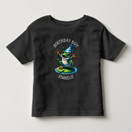 Funny Frog Themed Birthday Boy Kleinkind T-shirt