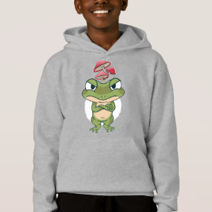 Funny Frog with mushrooms Hoodie