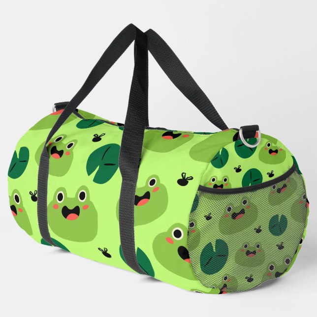 Funny Frogs Duffle Bag (Rechte Ecke)