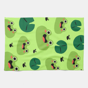 Funny Frogs Geschirrtuch