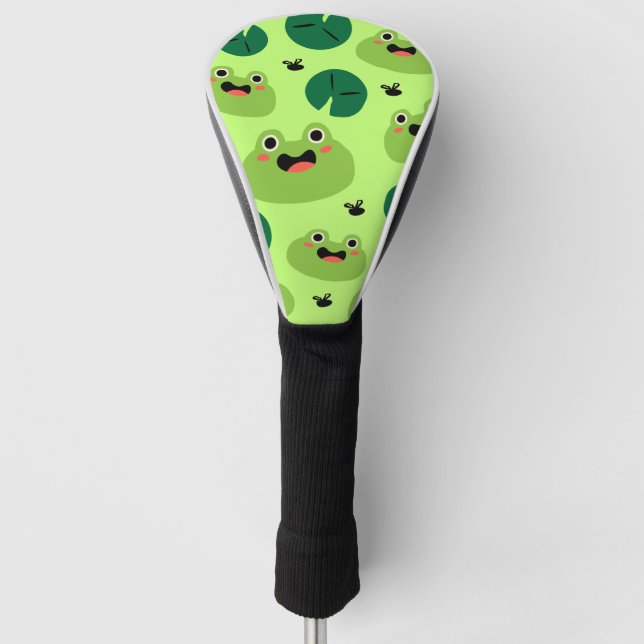Funny Frogs Golf Headcover (Vorderseite)