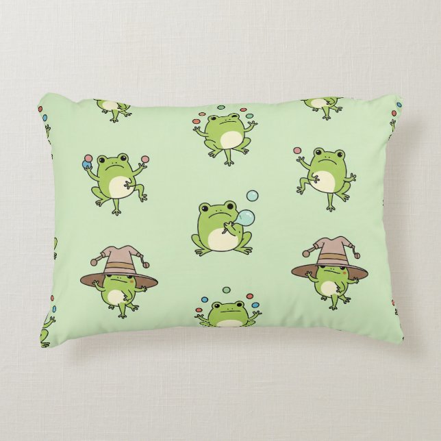 Funny Frogs on Go Dekokissen (Vorderseite)