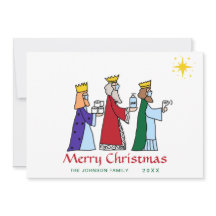 Funny frohe Weihnachten Drei Könige Grußurlaub