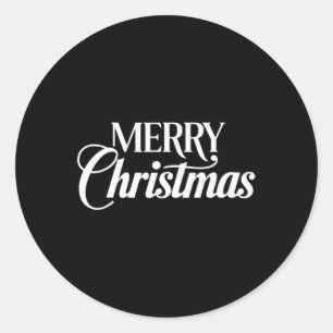 Funny frohe Weihnachten Weihnachten Familien Männe Runder Aufkleber