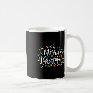 Funny frohe Weihnachts-Lichter Xmas Familie Männer Kaffeetasse