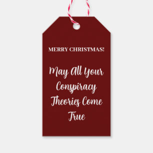 Funny Frohe Weihnachts-Verschwörung Theory Geschen Geschenkanhänger