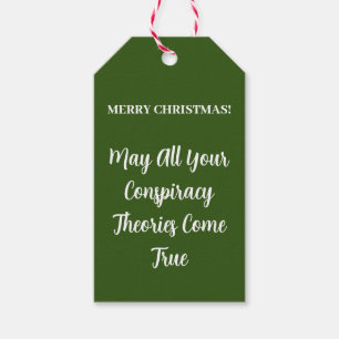 Funny Frohe Weihnachts-Verschwörung Theory Geschen Geschenkanhänger