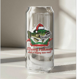 Funny frohe Weihnachtsfischerei Santa Fish Dosenglas