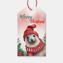 Funny Frohe Weihnachtskranz Niedlicher Seelöwe Sie